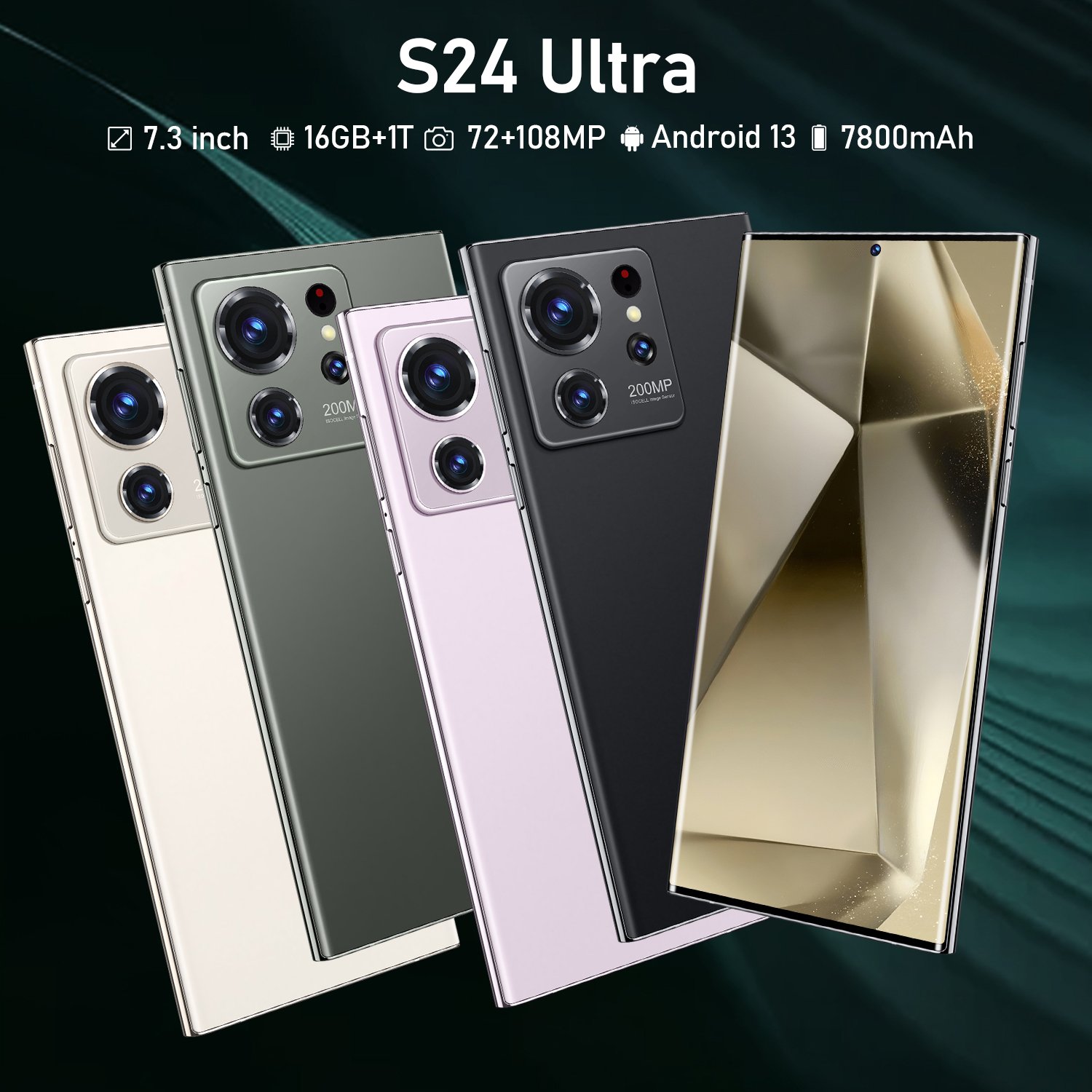 original S23 Ultra Original S24 Ultra Original 16gb+1tb 7.3 Inch 48mp+100mpv 3g/4g/5g High Quality Android 14.0 Smart Cell Phone